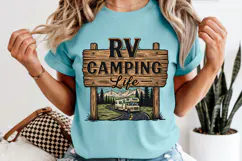 RV Camping Life PNG, Vintage Motorhome Adventure Sublimation Product Image 8
