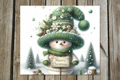 Xmas Snowman | cute Christmas Skinny tumbler sublimation Product Image 8