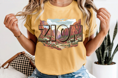 Zion National Park PNG, Vintage Utah Canyon Sublimation Product Image 8