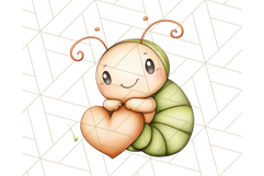 Cute Caterpillar Clipart PNG, Spring Bug Illustrations Product Image 4