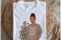 Christmas motivational woman png design for T-shirts Product Image 5