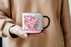 Lovely Caffeinated PNG | Cute Valentine Coffee Cup PNG Product Image 5