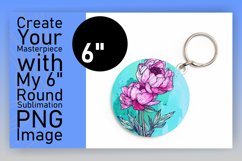 Bright Floral Circle Design Sublimation PNG Product Image 1