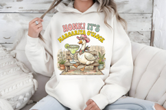 Margarita O'Clock PNG Funny Cowboy Goose Summer Sublimation Product Image 7