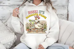 Margarita O'Clock PNG Funny Cowboy Goose Summer Sublimation Product Image 7