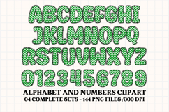 St patrick alphabet png clipart, st patrick letters doodle Product Image 2