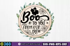 Boo to you from our crew SVG, Halloween SVG Product Image 2