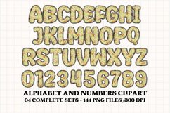 Fall Autumn Alphabet png clipart, fall autumn letters doodle Product Image 2