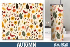 Autumn Tumbler Wrap, Tumbler Wrap PNG Product Image 1