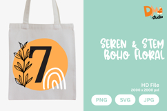 Seren &amp; Stem Boho Floral Monogram Product Image 1