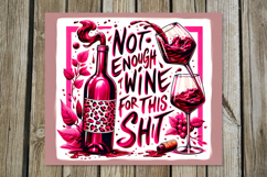 Wine inscriptions | 8 Skinny tumbler sublimation designs Product Image 8