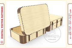 Box Organizer v22 - laser cut file - Glowforge ready SVG Product Image 8