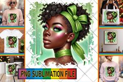 Cozy TSHIRT Gift Ideas PNG, Afro Girl Product Image 1
