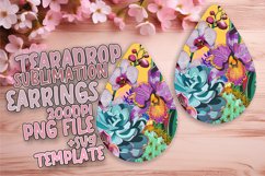 Dynamic Pop Art Teardrop Earring Design Prints Product Image 1