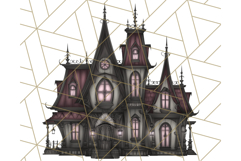 Gothic Halloween Clipart Dark Aesthetic PNG, Halloween Png Product Image 4