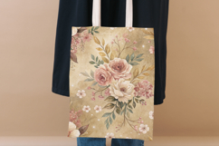 Bronze Toile Digital Paper Pack, Vintage Floral Toile Product Image 8