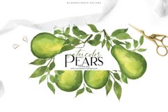 Watercolor Pears art set Product Image 8