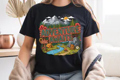 Adventure Awaits PNG, Vintage Mountain Camping Sublimation Product Image 8