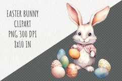 Easter Bunny Clipart | Spring Clipart | Easter Sublimation Product Image 1