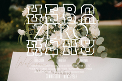 Norwester Stacked Monogram - Bold Varsity Block Font Product Image 7
