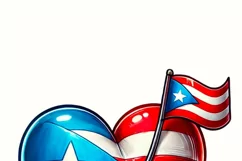 Puerto Rico Flag PNG | Boricua Printable Image for Latina Product Image 2