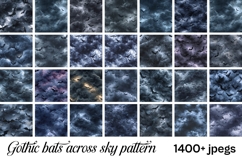 Gothic Digital Papers &amp; Cliparts Mega Bundle |Mystic vintage Product Image 8