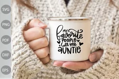 My Favorite People Call Me Auntie Shirt, Aunt Shirt Product Image 3