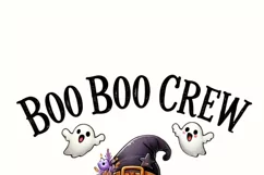 Boo Boo Crew, Retro Halloween Designs PNG for Crafting Product Image 3