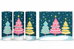 Christmas Tree Tumbler Design. Christmas Tree Sublimation Product Image 2