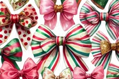 Coquette Christmas Tree PNG | Colorful Holiday Vibes Product Image 5