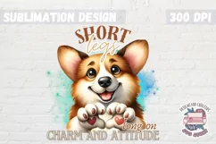 Dogs Sublimation design Funny Quote Corgi Doggy PNG Product Image 1
