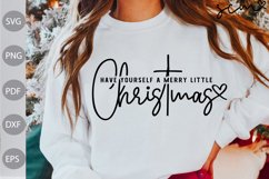 Have Yourself a Merry Little Christmas SVG / Christmas Quote Product Image 1