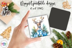Magnet Sublimation | Watercolour Christmas Magnet Product Image 1
