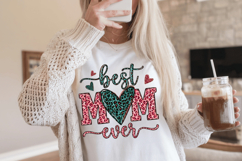 Best mom ever PNG sublimation | Mother's Day PNG T-Shirt Product Image 5