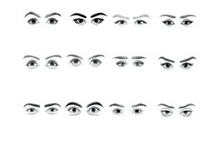 Facial Eyes Set 3 Procreate Brush Stamps, 60 Eyes Product Image 8