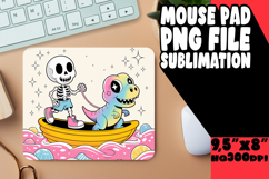 PLAYFUL DESK MAT FUN SUBLIMATION, Funny Skeleton Product Image 1