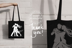 Elegant Couple Dancing Silhouette Vector Product Image 8