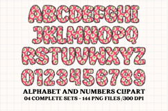 Shabby Chic letters doodle, shabby chic png alphabet clipart Product Image 2