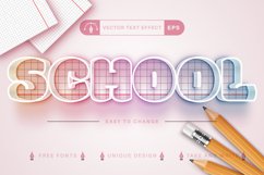 Set 10 School Editable Text Effects | Font Styles Product Image 7