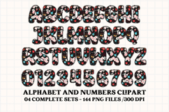 Alice in Wonderland Digital Papers, Alice doodle letters Product Image 3