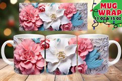 Crystal Whirl Christmas Mug Sublimation | 11oz &amp; 15oz Product Image 1