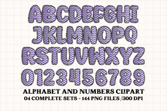 Chevron Patch Alphabet &amp; Numbers PNG Clipart Product Image 2