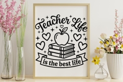 Teacher Life Is The Best Life Svg, Back To School Svg. Product Image 9