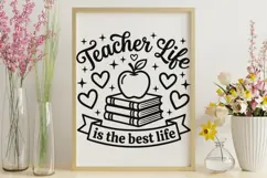 Teacher Life Is The Best Life Svg, Back To School Svg. Product Image 9
