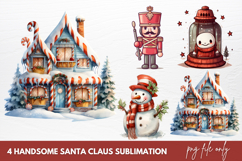 Hand Drawn Christmas Clipart Sublimation Product Image 1