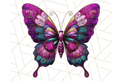 Metallic Butterfly Clipart PNG Clipart, Vibrant Butterfly Product Image 4