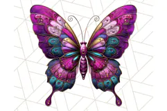Metallic Butterfly Clipart PNG Clipart, Vibrant Butterfly Product Image 4