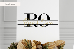 Split Monogram svg bundle - 26 Paired Letters Product Image 6