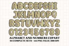 Vintage Gold Alphabet PNG Clipart, vintage letters doodle Product Image 2