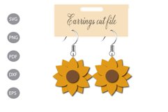 Earrings SVG Template Design Product Image 1